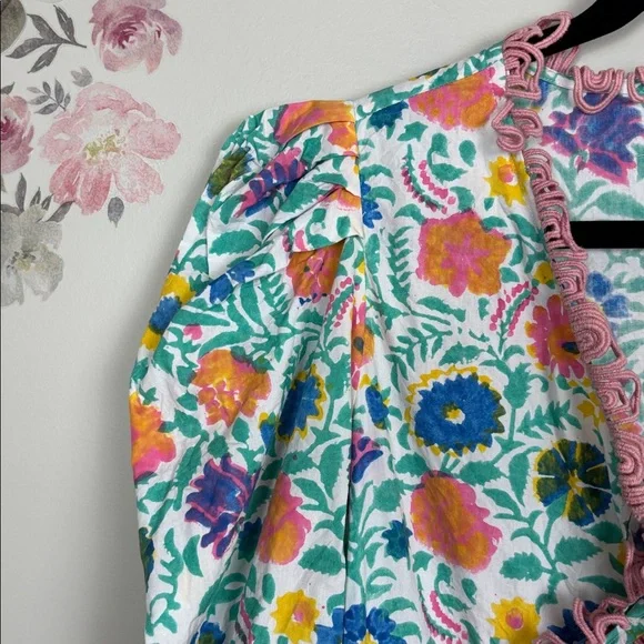 Sohana Colorful Floral Ruffle Dress - M - Picture 6 of 12